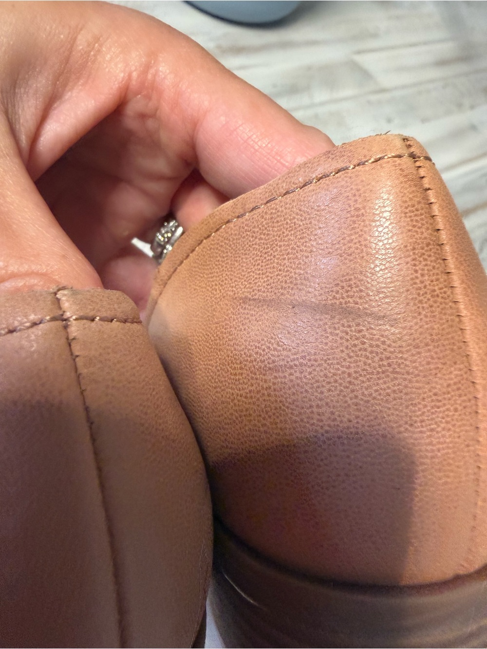 Sole Society Blush-Tan D'Orsay Open-Toe Flats - Picture 9 of 16